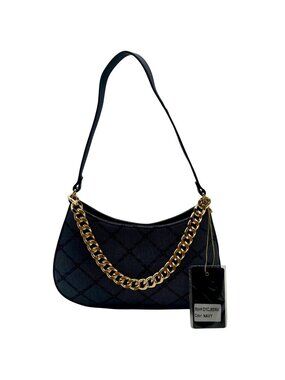 Grossi Blue Fabric Shoulder Bag